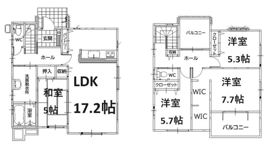 YT則松6丁目1期1号棟　間取図